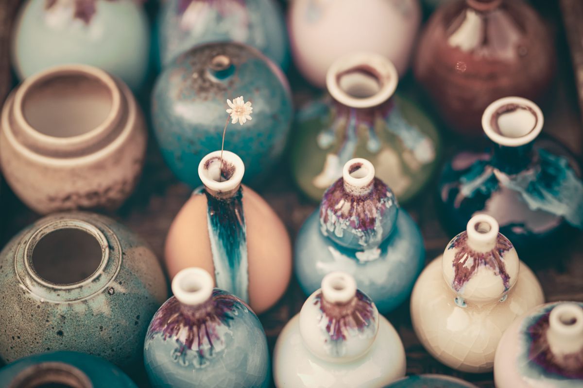 Ceramic vases and jars