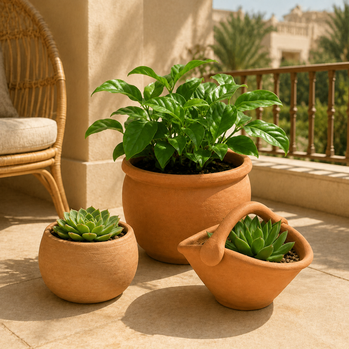 الشرفة والحديقة