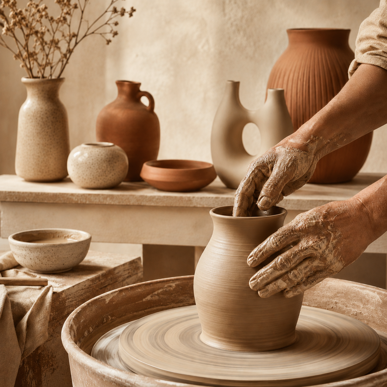 من الطين إلى قطعة خالدة
